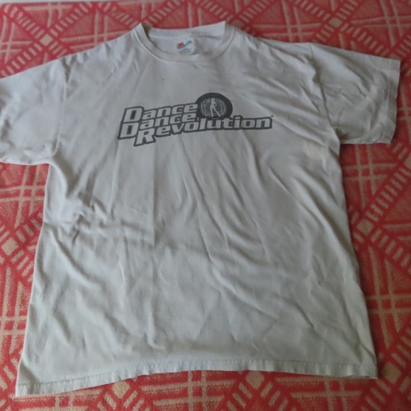 DANCE DANCE REVOLUTION L Promo Shirt DDR Arcade PS2 OOP RARE HTF hanes - Picture 1 of 5